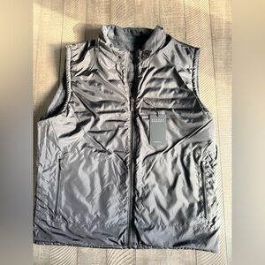 Robert Barakett Gallagher Reversible Quilted Vest – Asphalt – Size Large – NWT